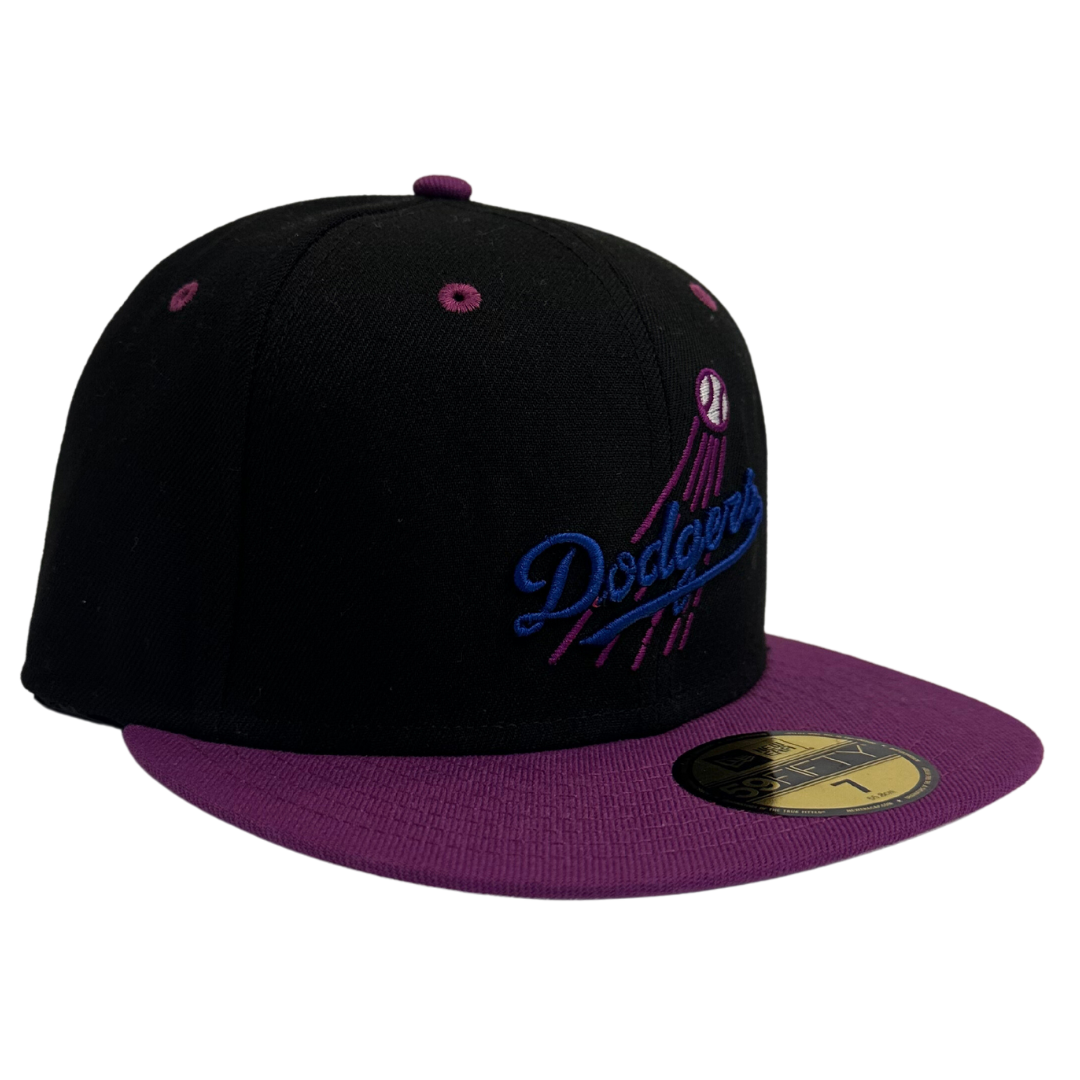 Fan Cave x New Era Exclusive Los Angeles Dodgers Throwback Logo "Purple Rain" 59FIFTY Fitted Hat
