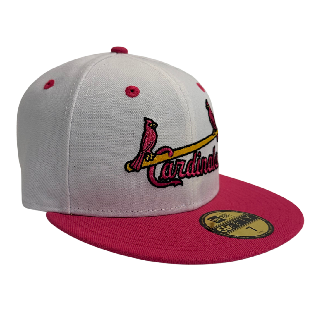 Fan Cave x New Era Exclusive St Louis Cardinals Birds On Bat Bubble Gum  59FIFTY Fitted Hat
