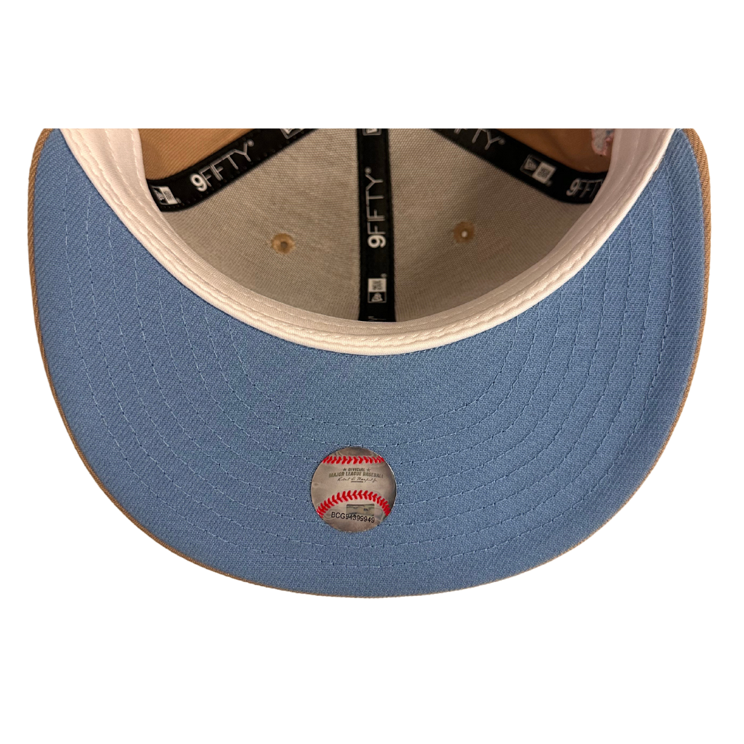 Fan Cave x New Era Exclusive St Louis Cardinals Birds On Bat Cotton Khaki 9FIFTY Snapback Hat
