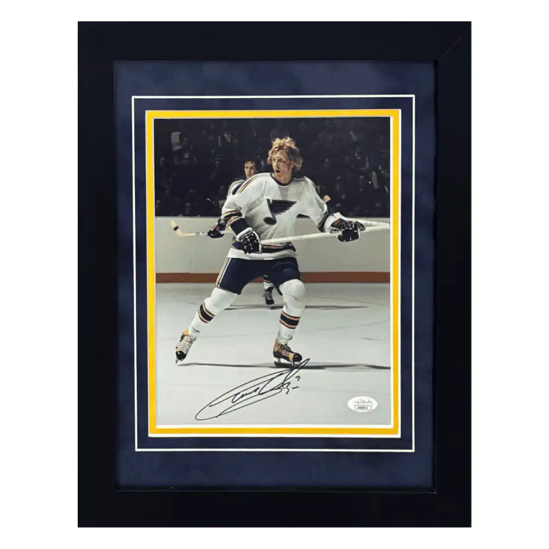 Garry Unger St Louis Blues Autographed Framed 8x10 Photo - JSA COA