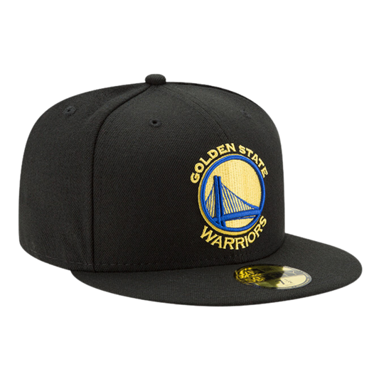 Golden State Warriors Black Official Team Color 59FIFTY Fitted Hat