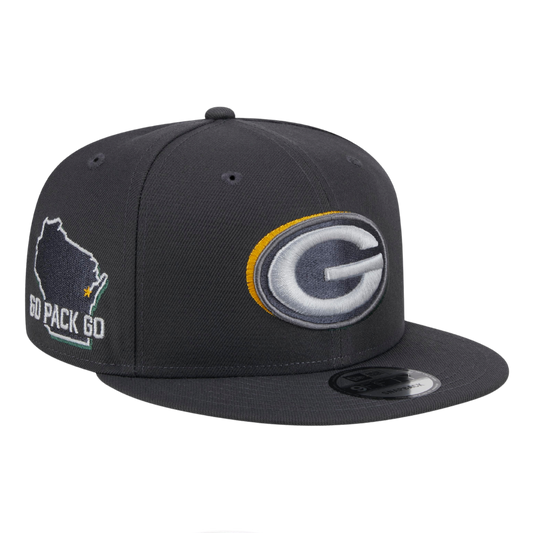 Green Bay Packers 2024 NFL Draft Grey 9FIFTY Snapback Hat