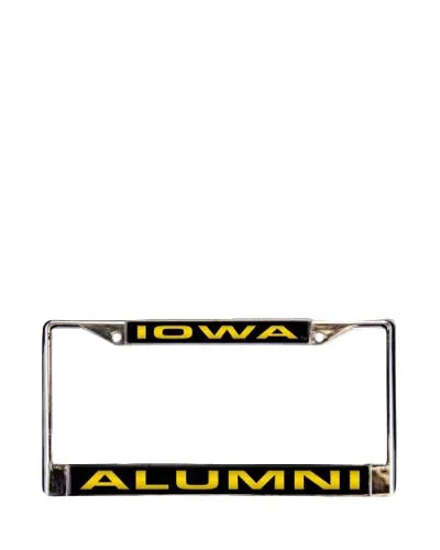 Iowa Hawkeyes Alumni Metal License Plate Frame