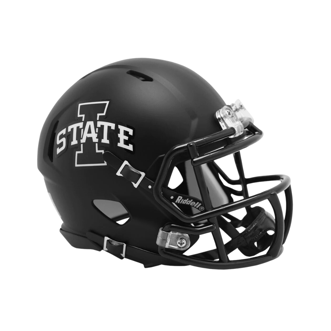 Iowa State Cyclones Satin Black Speed Riddell Mini Football Helmet