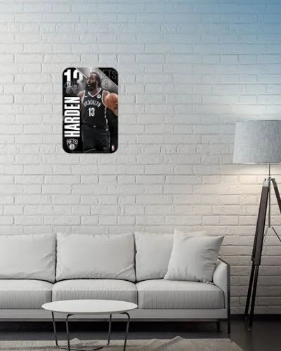 James Harden Brooklyn Nets Plastic Player Clubhouse Sign