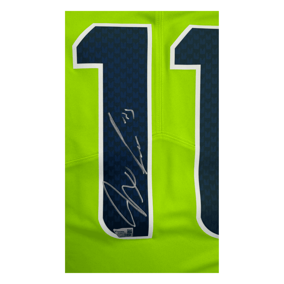 Jaxon Smith-Njigba Seattle Seahawks Alternate Green Nike Autographed Jersey - Fanatics COA