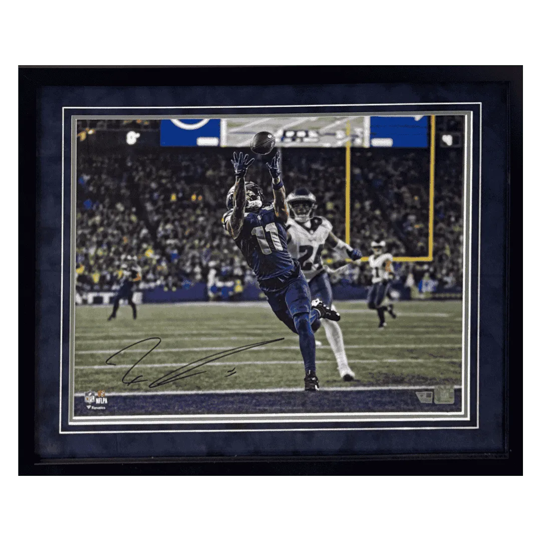 Jaxon Smith-Njigba Seattle Seahawks Autographed Framed 16x20 Photo - Fanatics COA