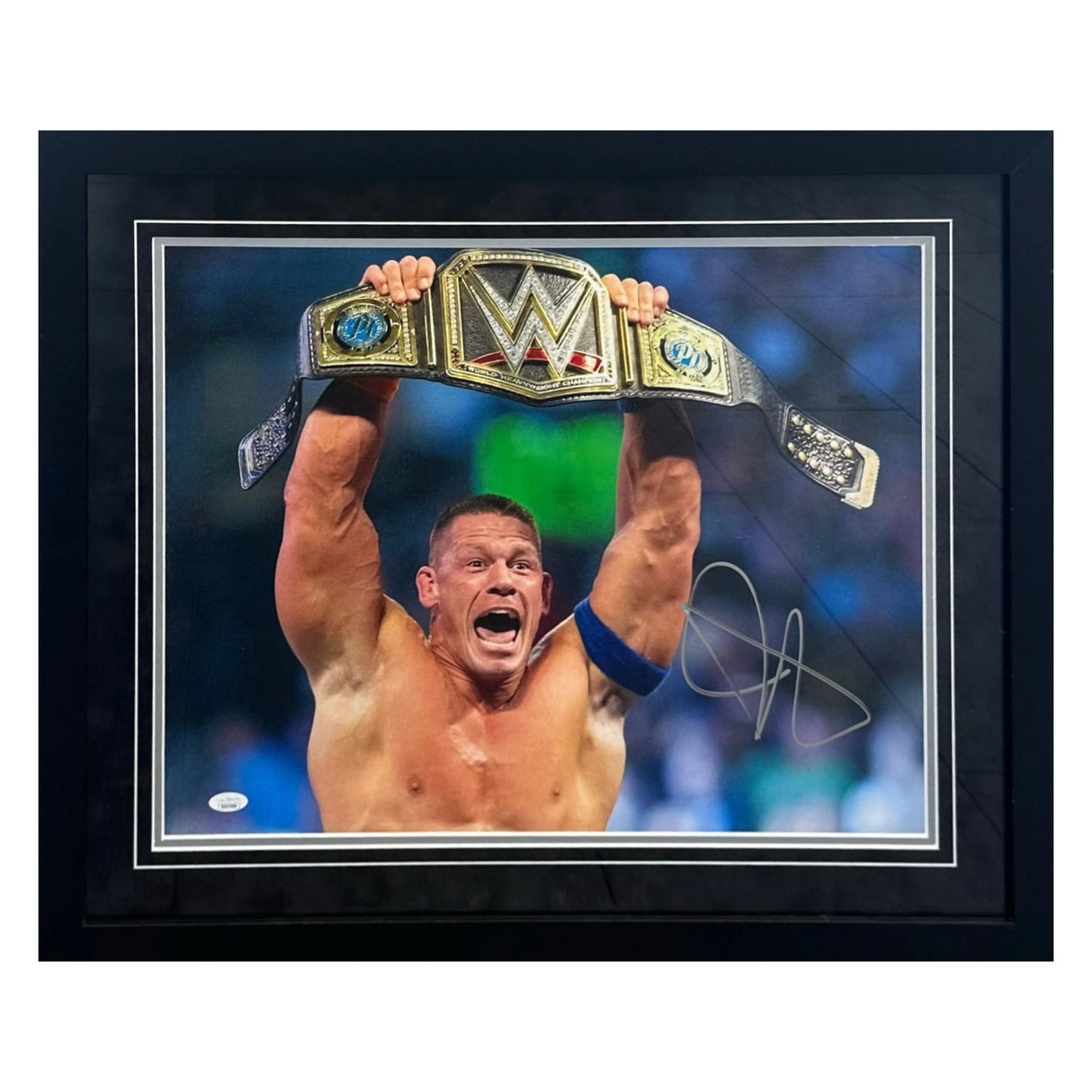 John Cena WWE Autographed Framed 16x20 Photo - JSA COA