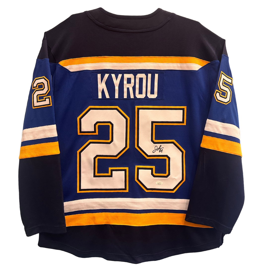 Jordan Kyrou St Louis Blues Autographed Fanatics Home Jersey - JSA COA