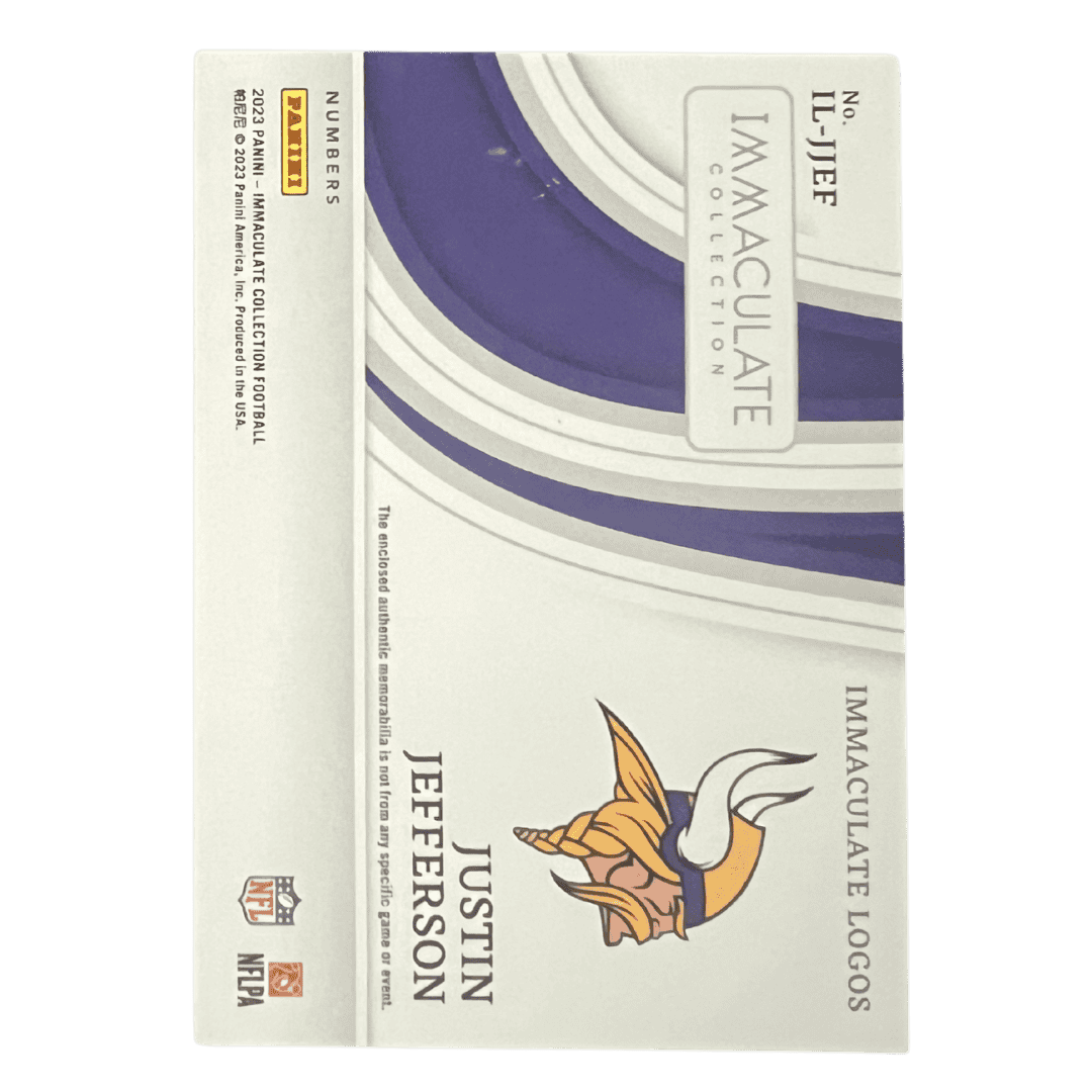 Justin Jefferson 2023 Panini Immaculate Logos #d / 25 Card #IL-JJEF