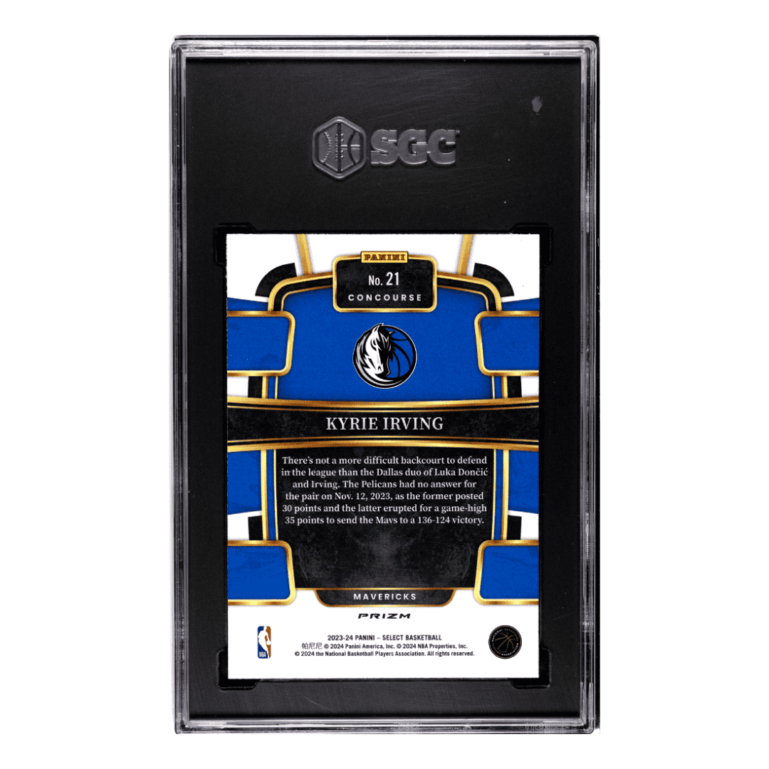 Kyrie Irving SGC 10 2023-24 Panini Select Tectonic Prizm #21