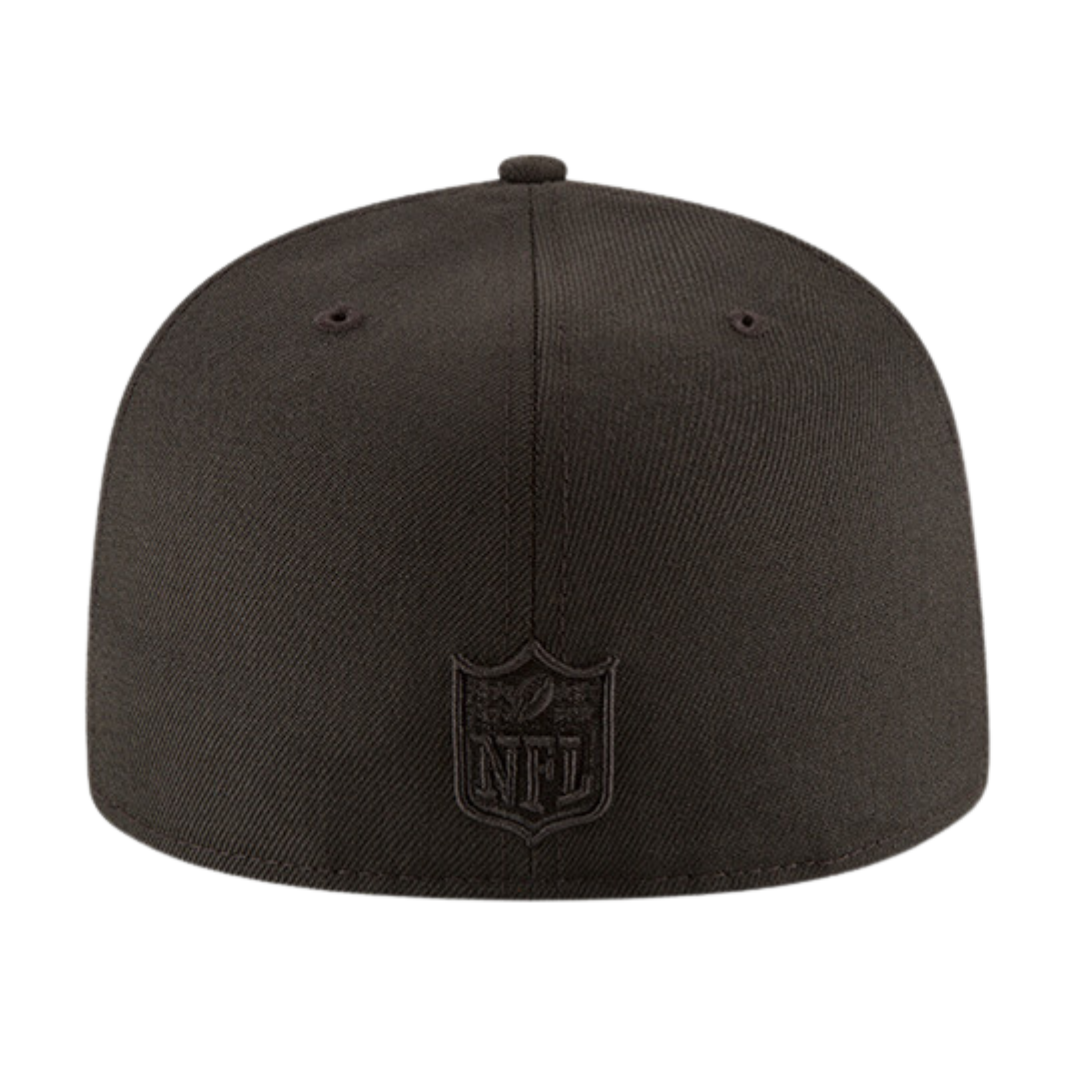 Las Vegas Raiders Black On Black 59FIFTY Fitted Hat