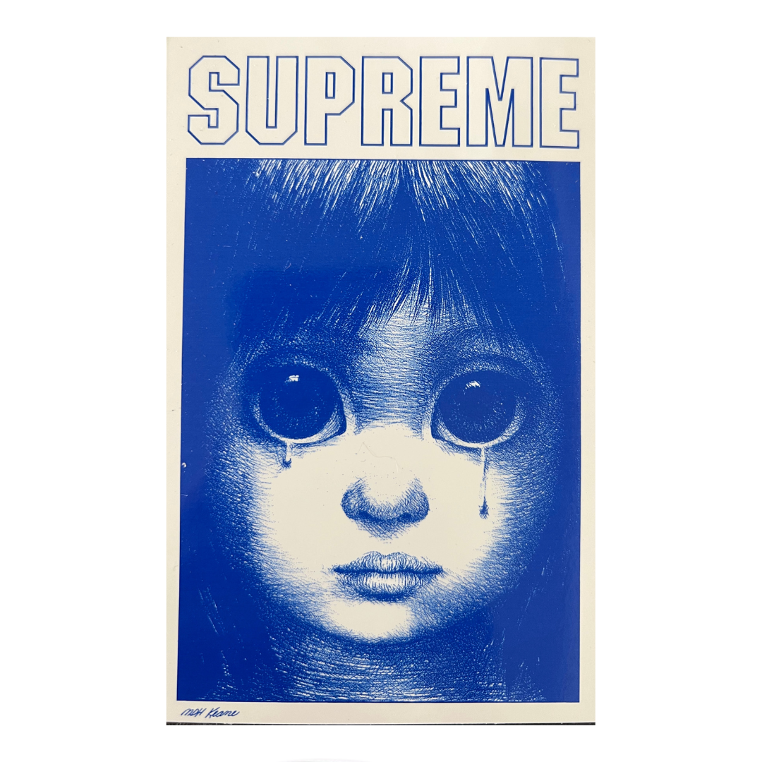 Supreme Margaret Keane Teardrop Sticker - Blue