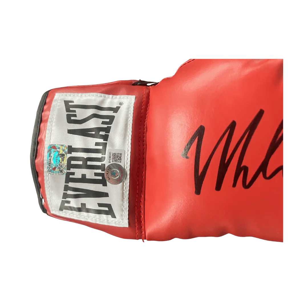 Mike Tyson Autographed Red Everlast Boxing Glove - Beckett COA (Right Hand)