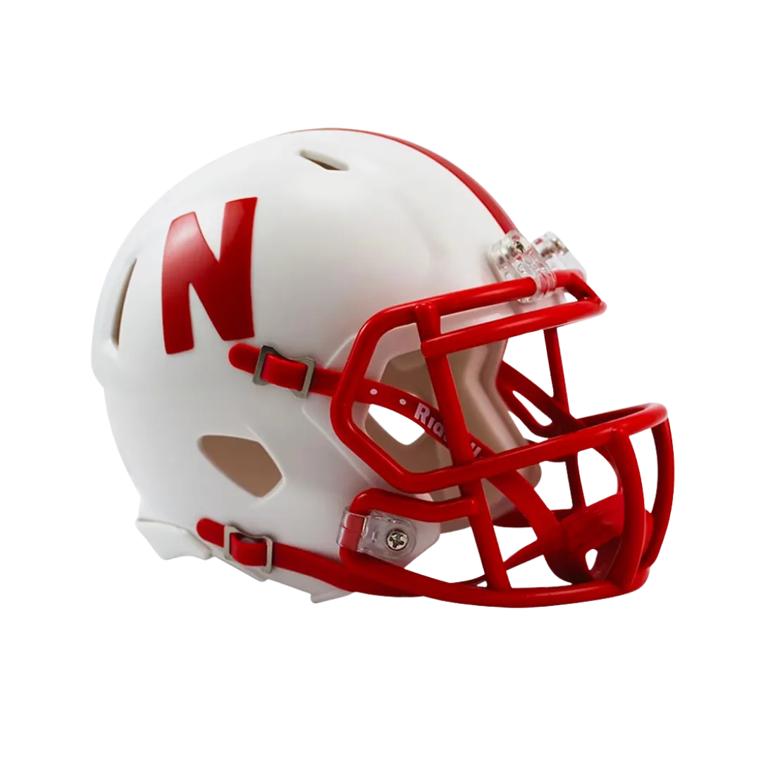 cornhuskers football helmet image Nebraska Cornhuskers Speed Mini Helmet