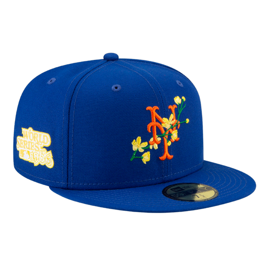 New York Mets Side Patch Bloom 59FIFTY Fitted Hat