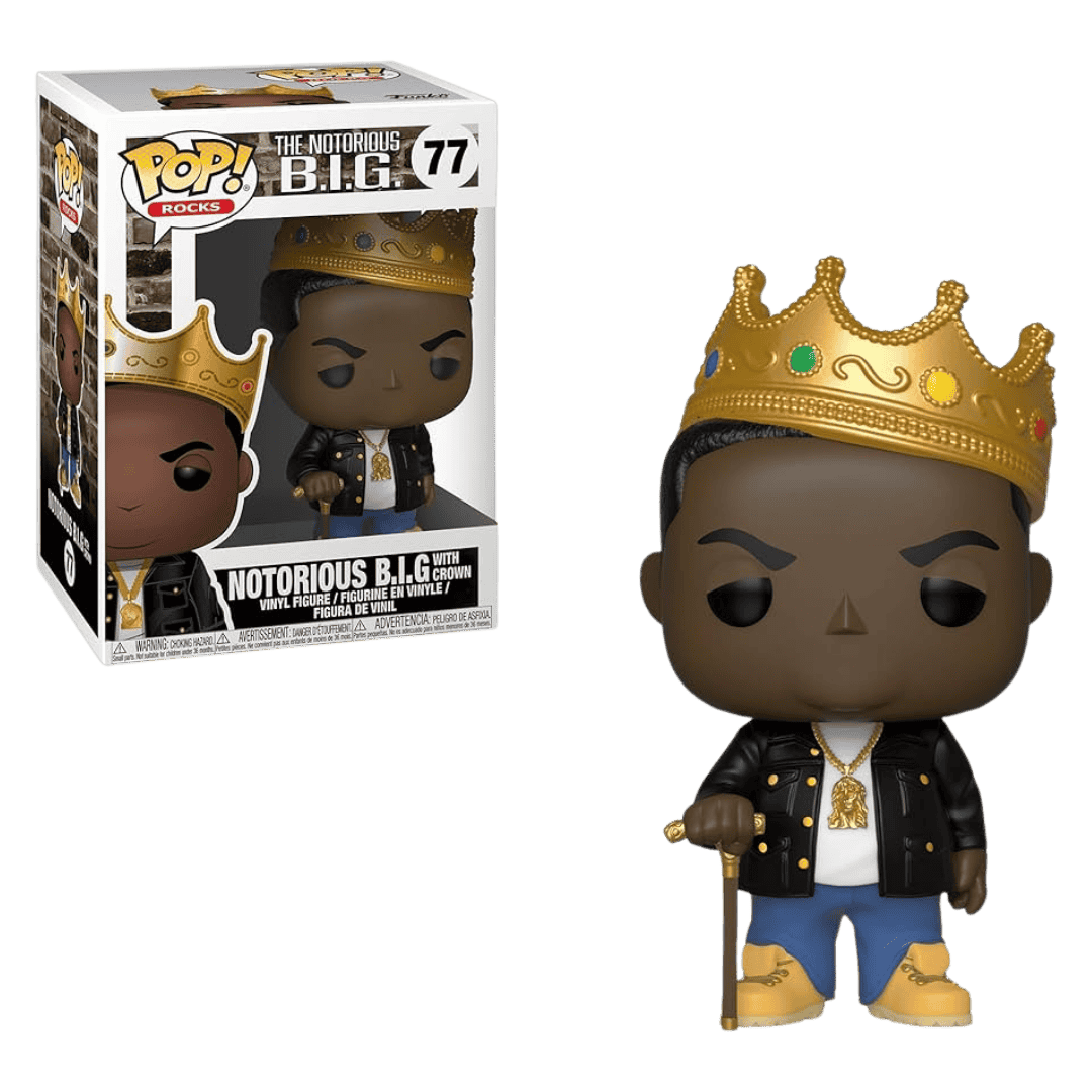 Notorious B.I.G. Funko POP! Rocks Vinyl Figurine with Crown #77