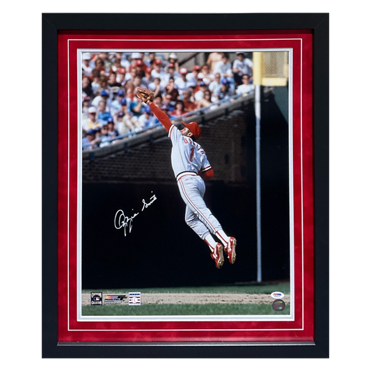 Ozzie Smith St Louis Cardinals Autographed Framed 16x20 - PSA COA