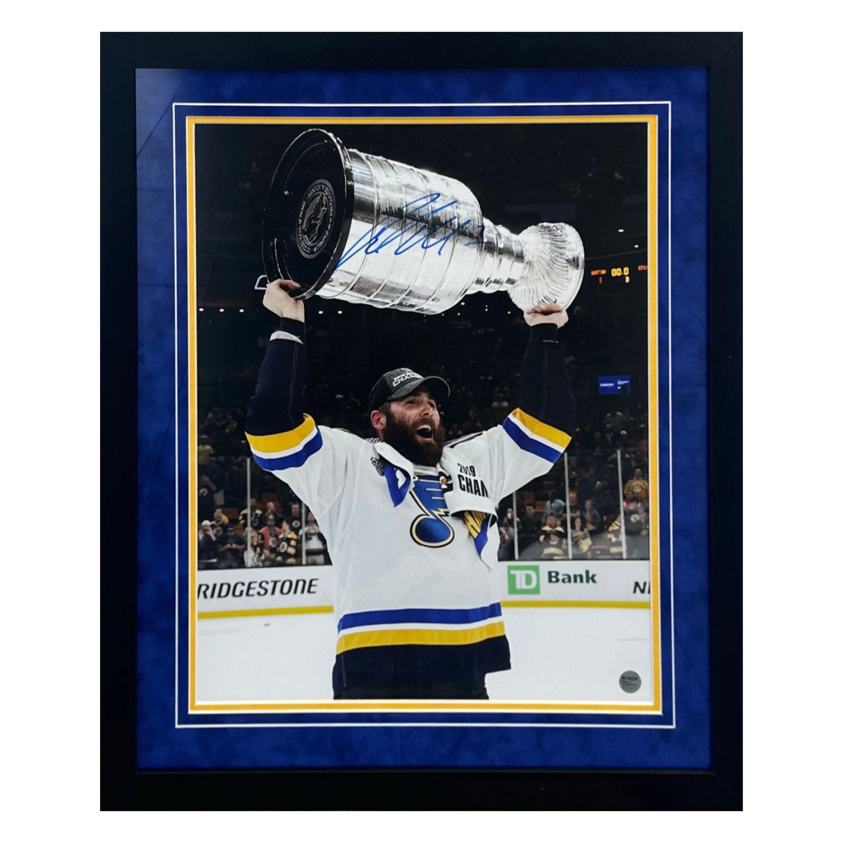 Pat Maroon St Louis Blues Autographed Framed 16x20 Photo - Fan Cave COA