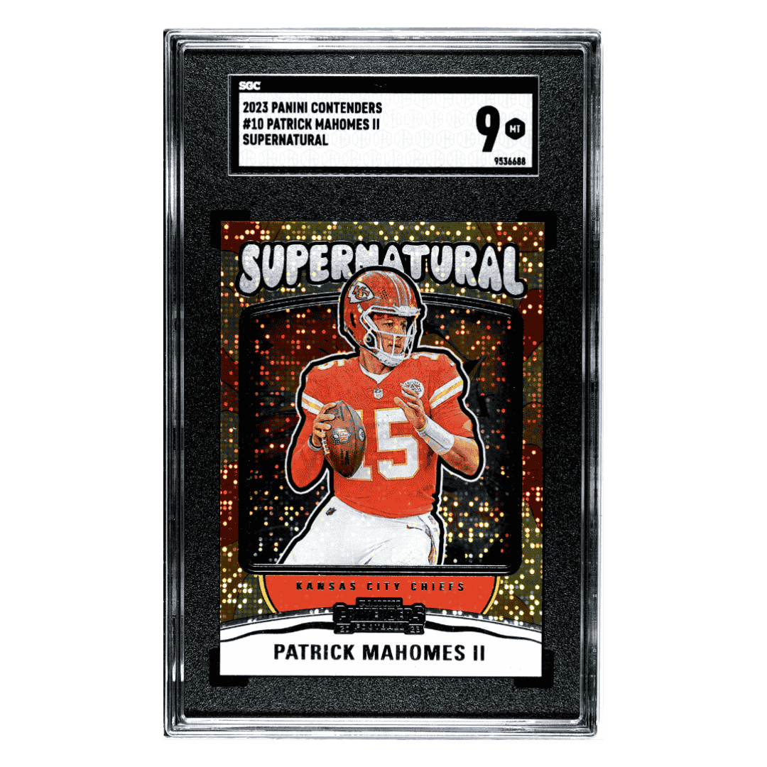 Patrick Mahomes SGC 9 2023 Panini Contenders Supernatural Card #10