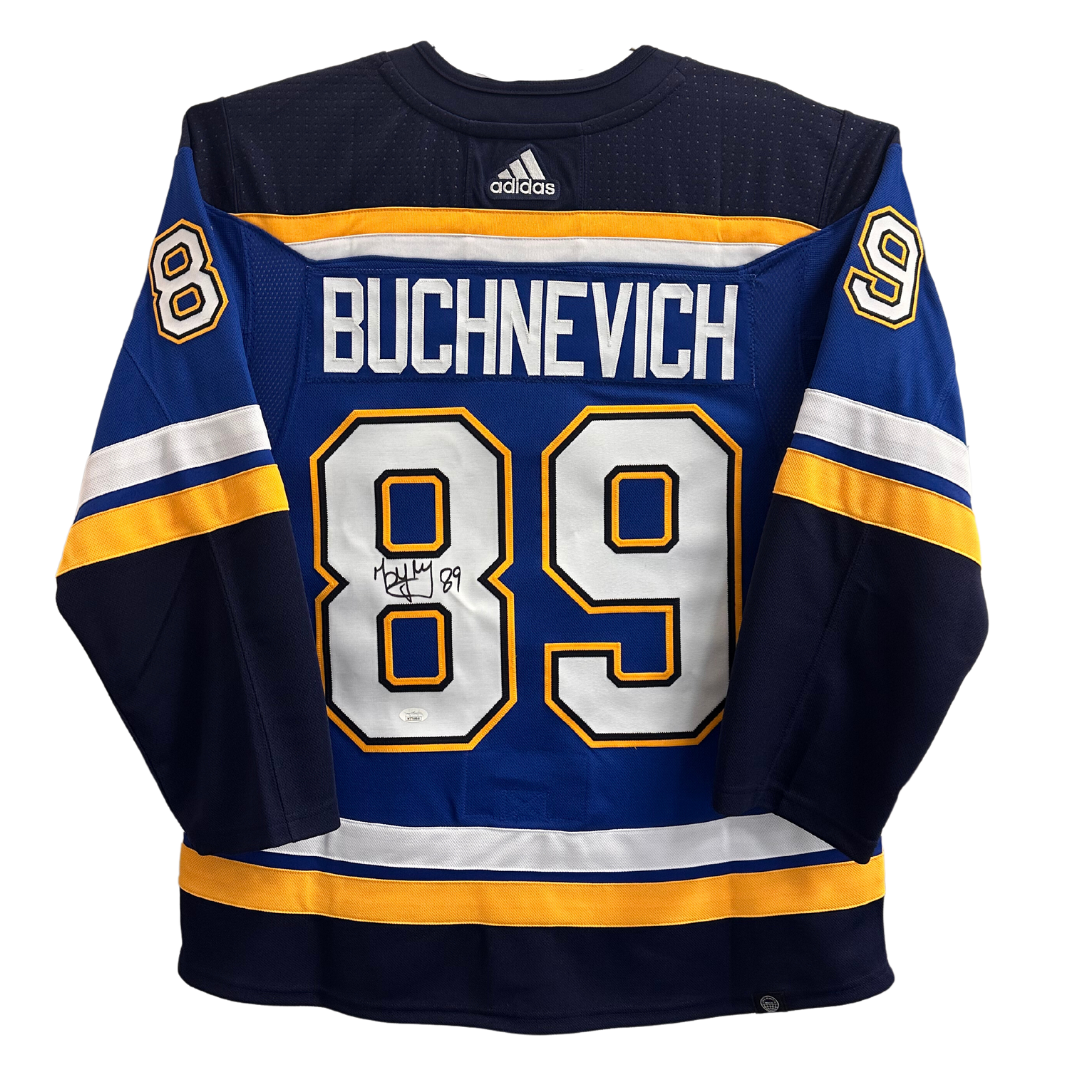 Pavel Buchnevich St Louis Blues Autographed Adidas Home Jersey - JSA COA