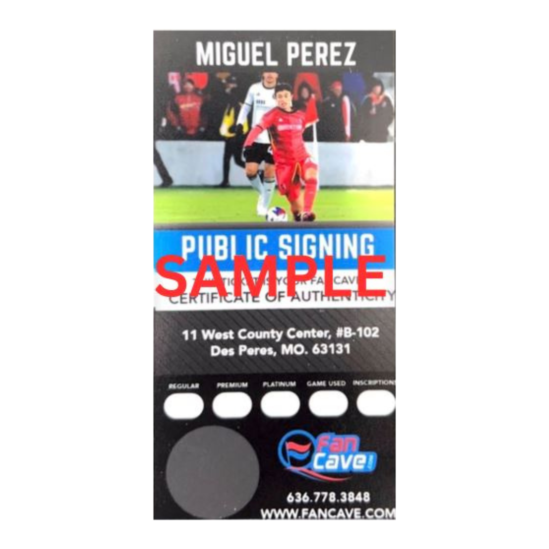 Miguel Perez St Louis City SC Autographed Running 8x10 Photo - Fan Cave COA