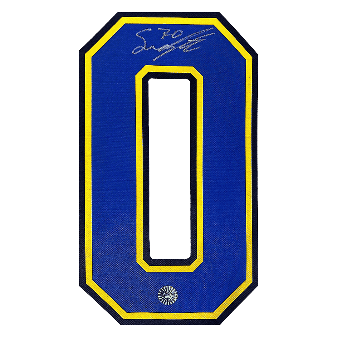 Oskar Sundqvist St Louis Blues Autographed Blue/ Yellow Loose Jersey #0 - Fan Cave COA
