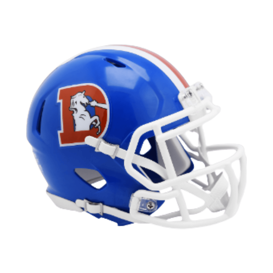 Denver Broncos Throwback 1975-96 Speed Riddell Mini Helmet
