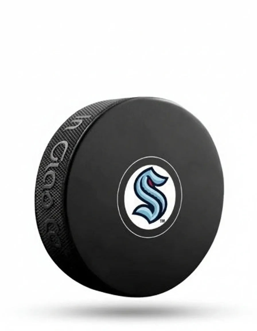 Seattle Kraken Team Logo Autograph Puck