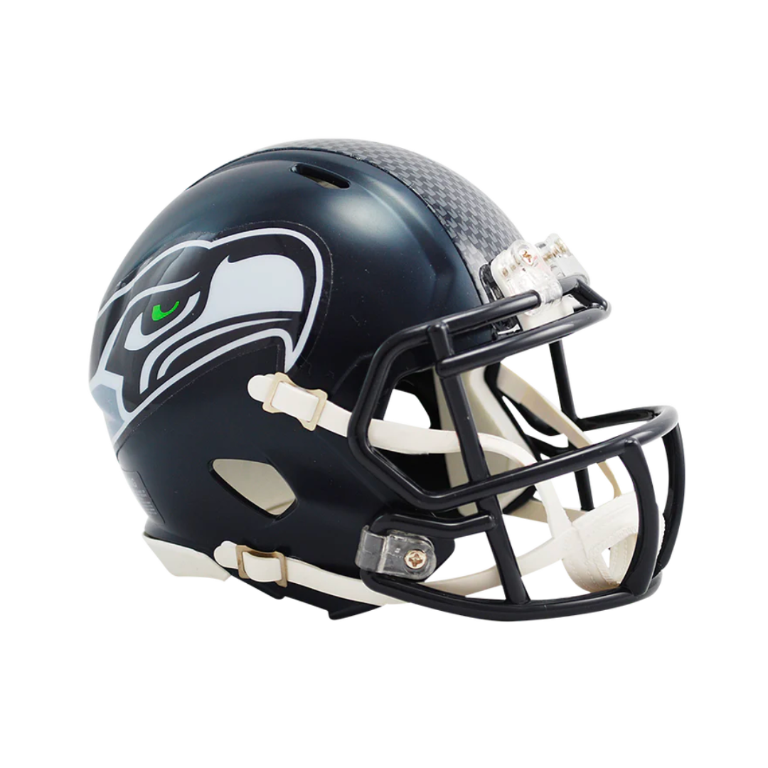 Seattle Seahawks Matte Navy Speed Riddell Mini Football Helmet