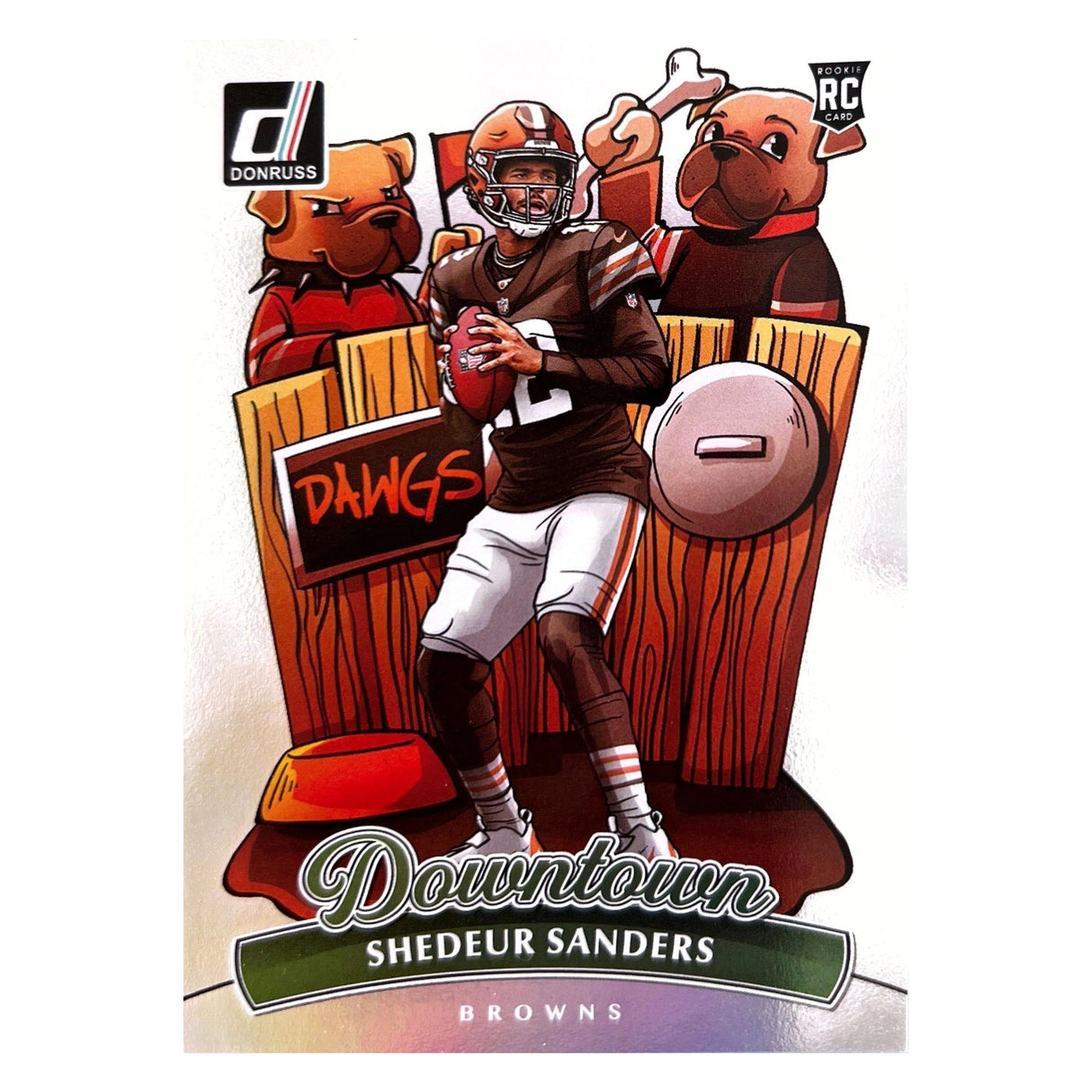 Shedeur Sanders 2025 Panini Donruss Downtown Rookie RC Card #17