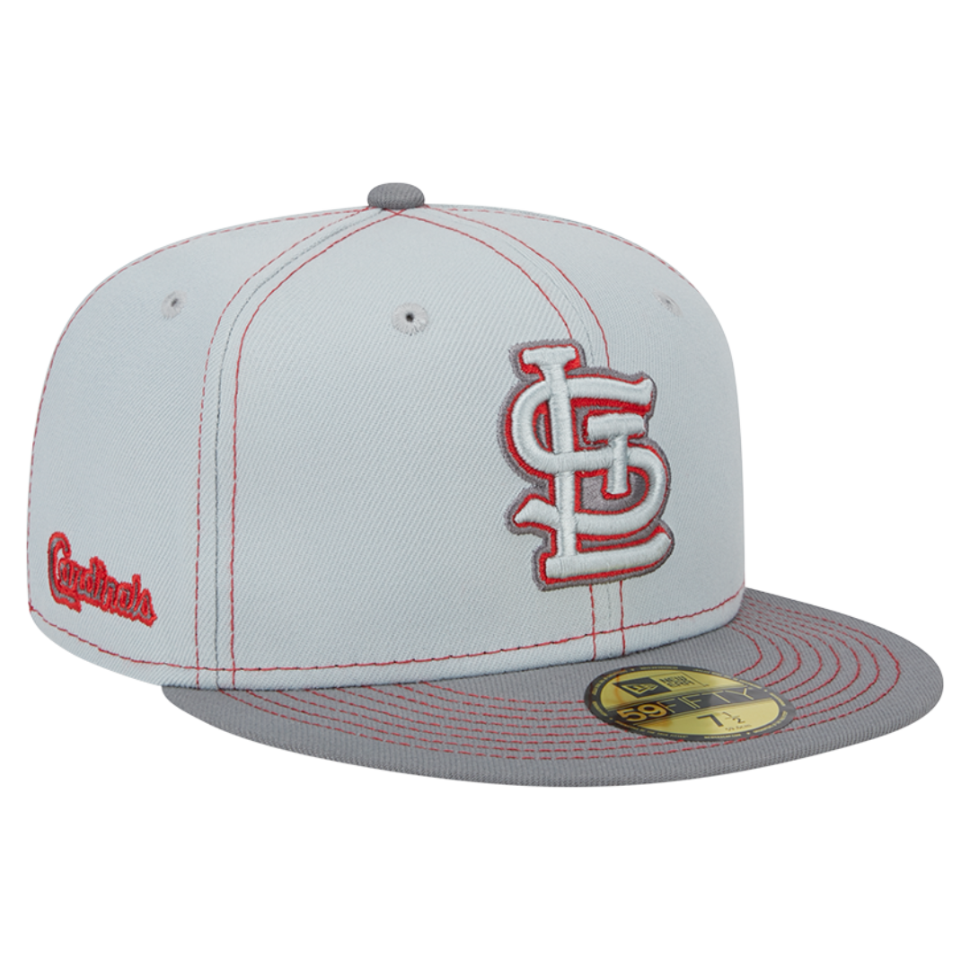 St Louis Cardinals Gray Pop 59FIFTY Fitted Hat – Fan Cave