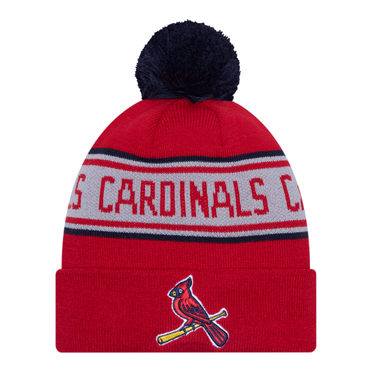 St Louis Cardinals Logo Repeat Knit Pom Beanie