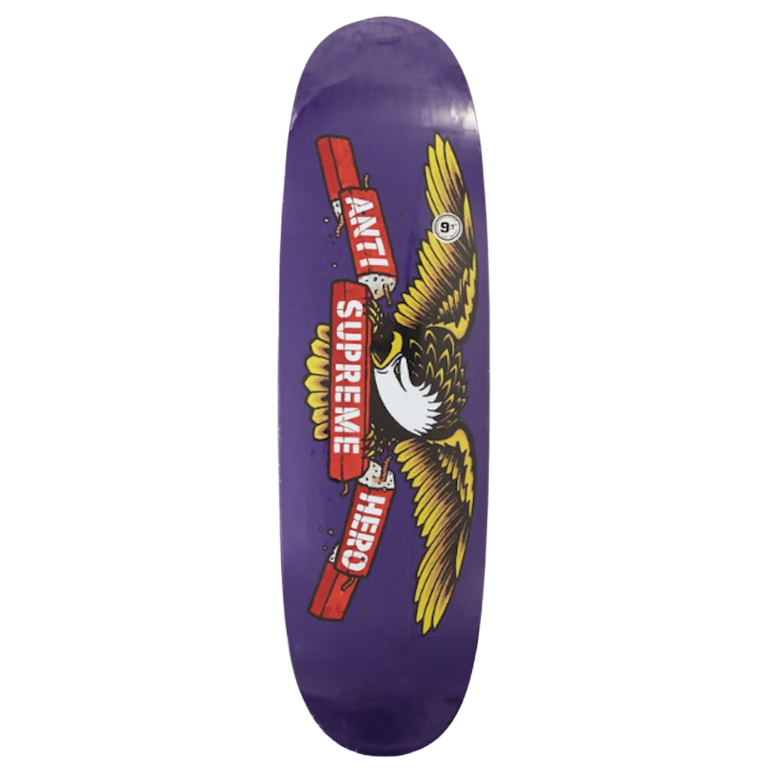 Supreme ANTIHERO Curbs Skateboard Deck - Purple