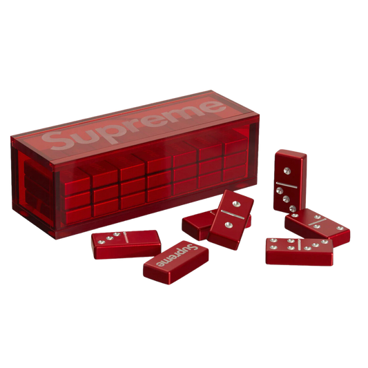 Supreme Aluminum Domino Set - Red