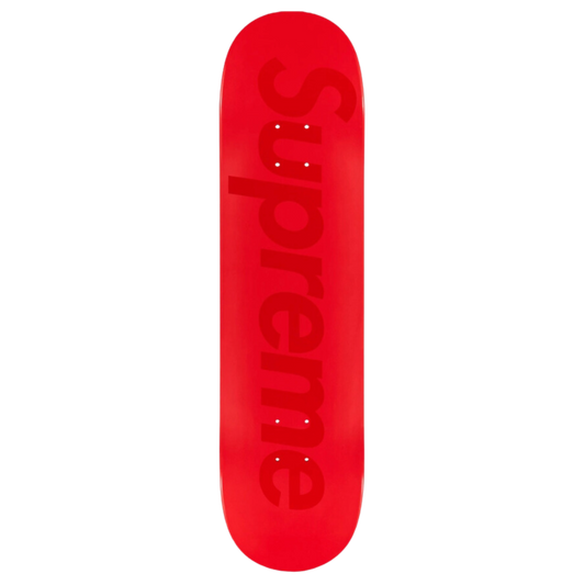 Supreme Tonal Box Logo Skateboard Deck - Red