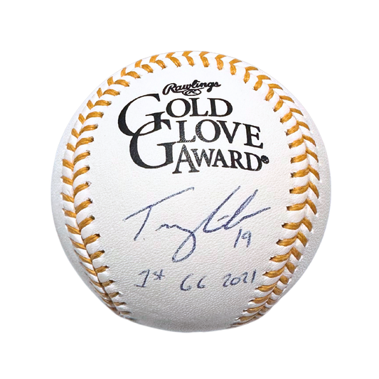 Tommy Edman St Louis Cardinals Autographed Gold Glove Baseball w/ "1st GG 2021" Inscription - JSA COA