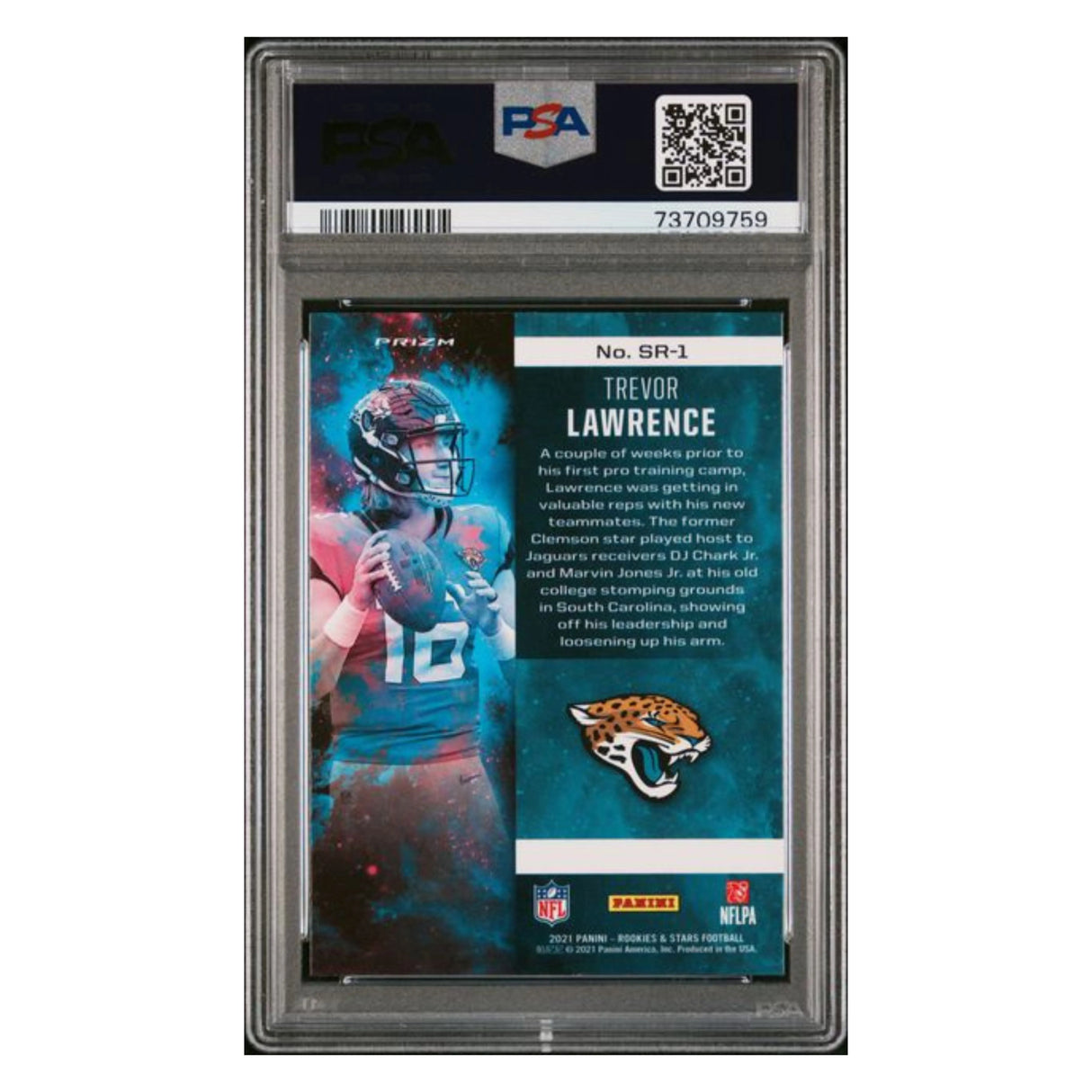 Trevor Lawrence PSA 10 2021 Panini Rookies & Stars Stellar Rookie Card #SR-1