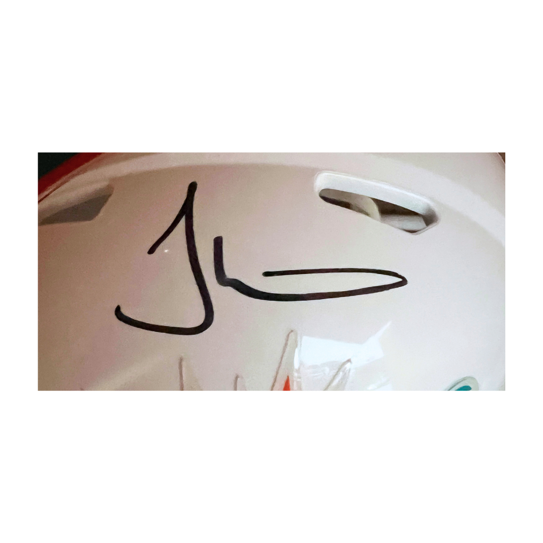 Tyreek Hill Miami Dolphins Autographed Mini Speed Helmet - Beckett COA