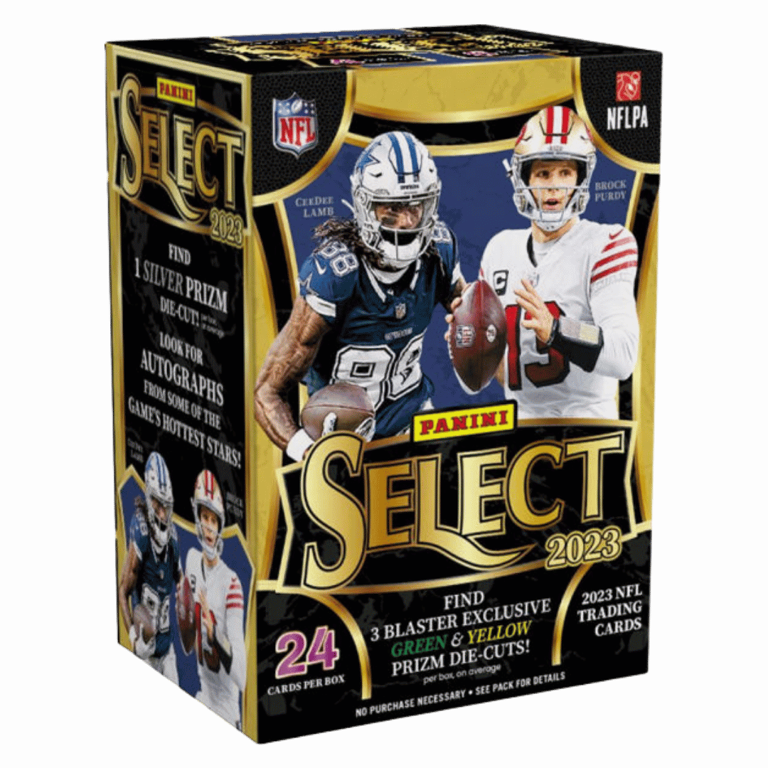 2023 Panini Select Football Blaster Box - Green & Yellow Prizms