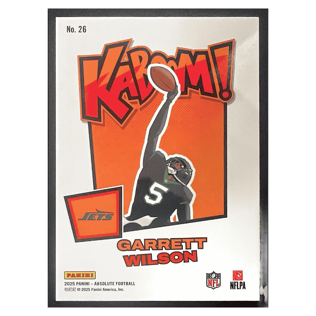 Garrett Wilson 2025 Panini Absolute Horizontal Kaboom! Card #26