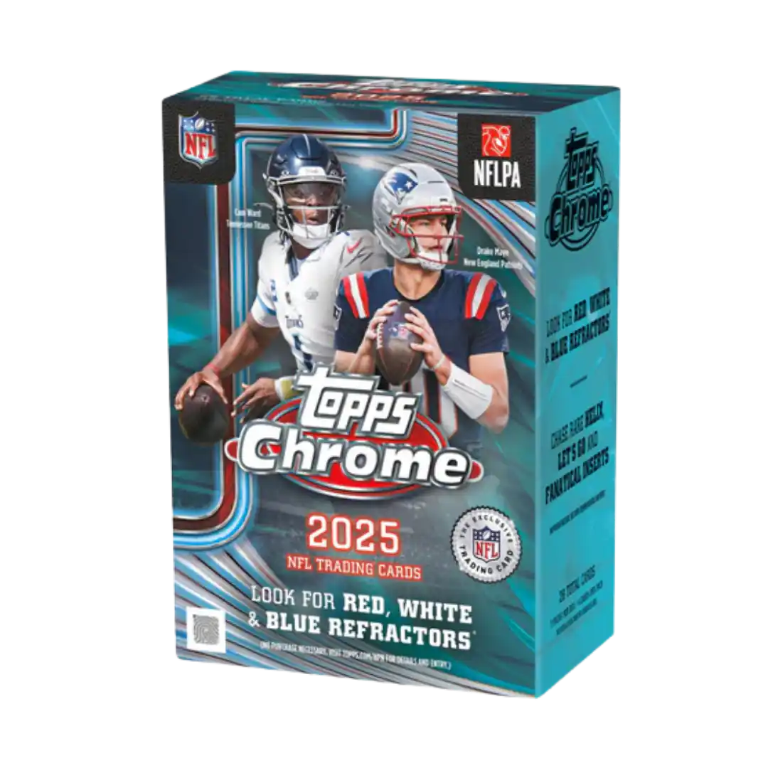 2025 Topps Chrome Football Blaster Box