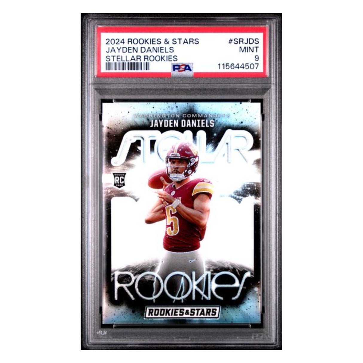 Jayden Daniels PSA 9 2024 Panini Rookies & Stars Stellar Rookies Card #SRJDS