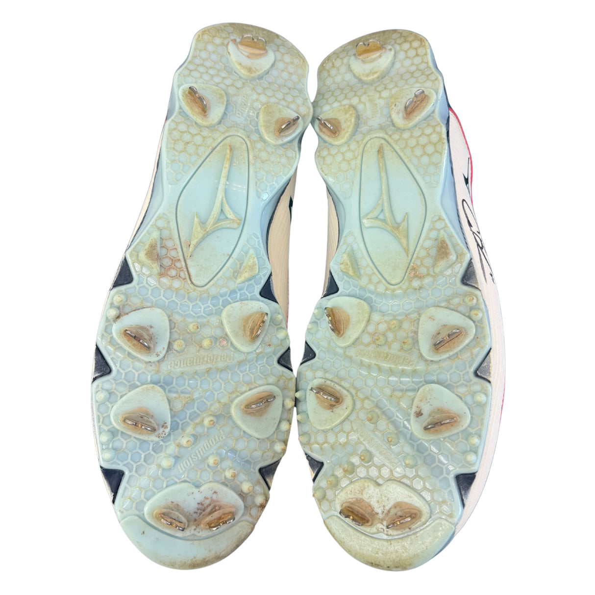 Alec Burleson St Louis Cardinals Autographed 2025 Game Used 4th of July Cleats w/ Inscription - JSA COA