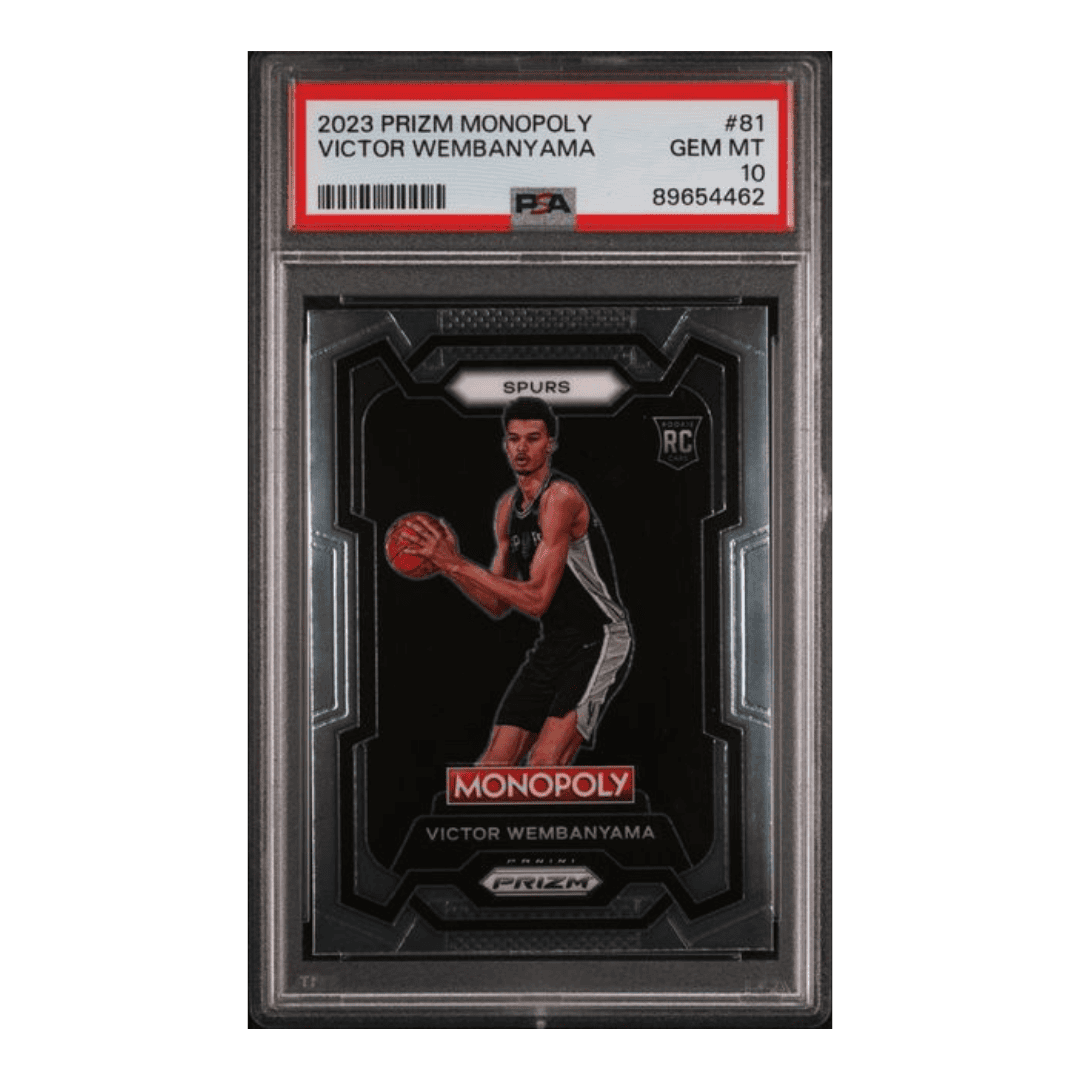 Victor Wembanyama PSA 10 2023 Panini Prizm Monopoly Rookie RC Card #81