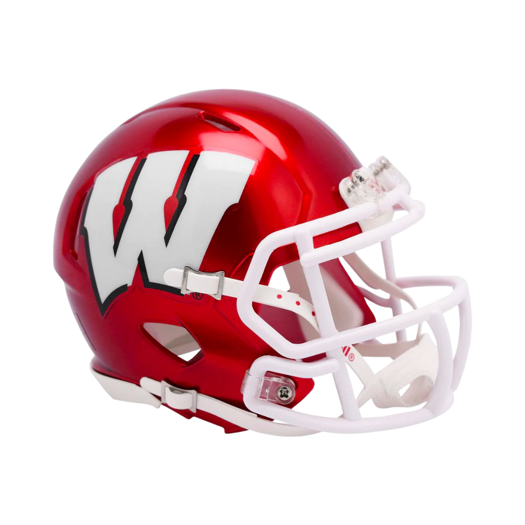 Wisconsin Badgers Flash Speed Riddell Mini Football Helmet