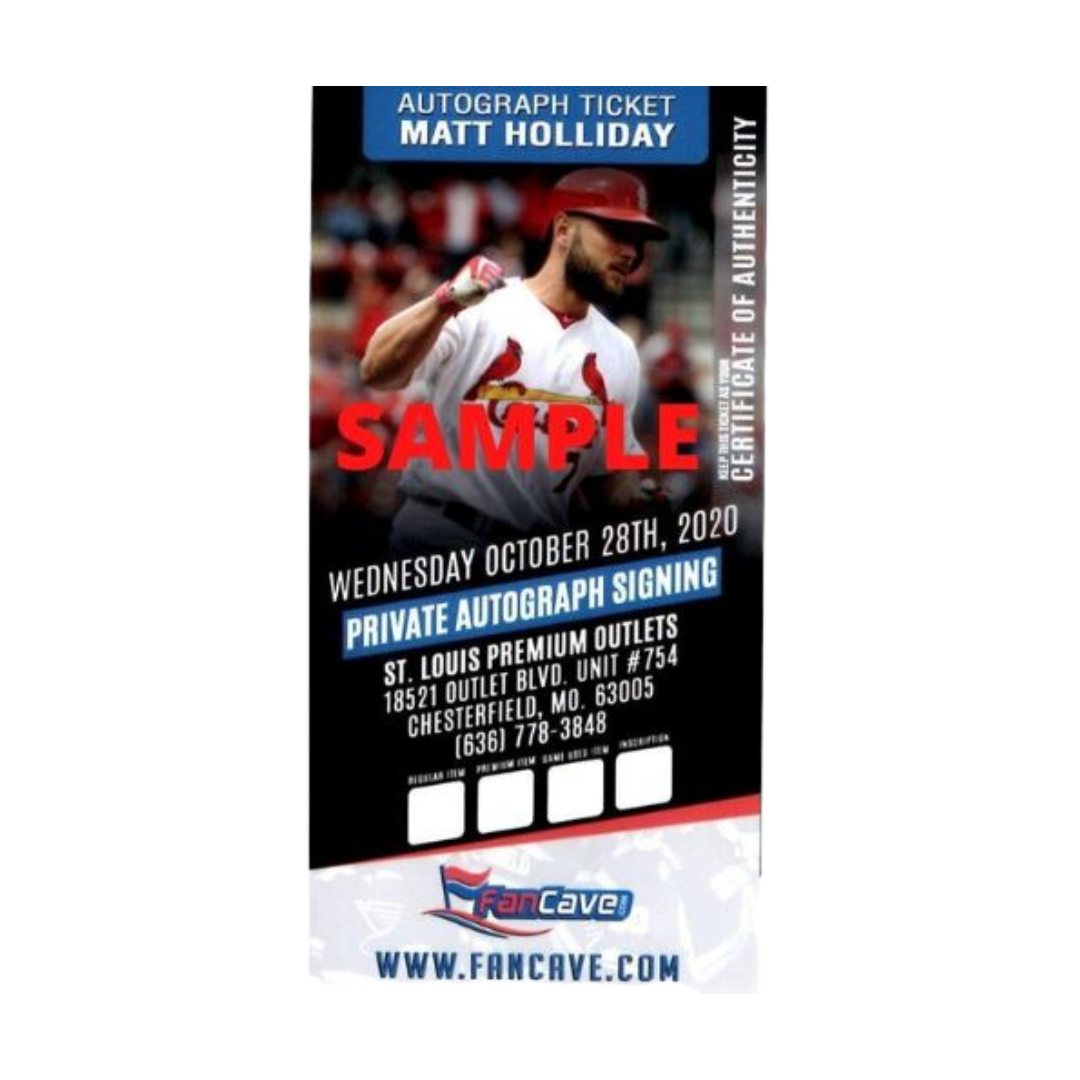 Matt Holliday St Louis Cardinals Autographed Baseball w/ "11 WSC" Inscription - Fan Cave COA