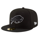 Buffalo Bills Black & White Logo New Era 59FIFTY Fitted Hat