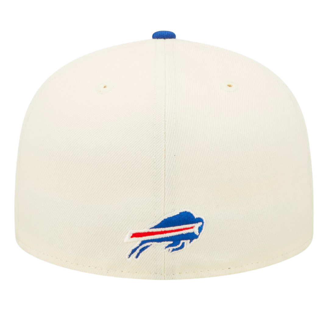 Buffalo Bills Cream/Royal 2022 Sideline 59FIFTY Fitted Hat