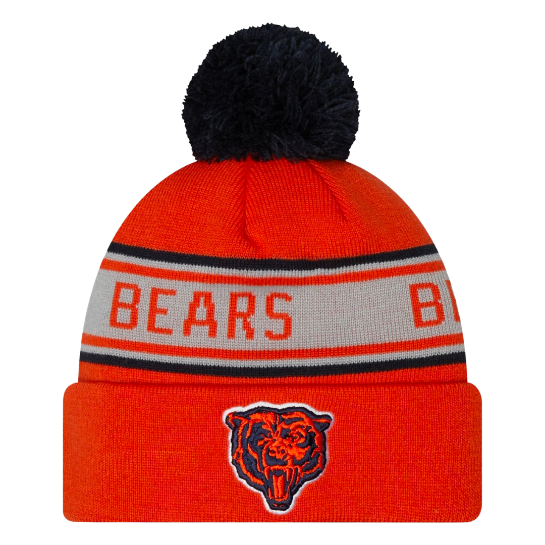 Chicago Bears Logo Repeat Knit Pom Beanie